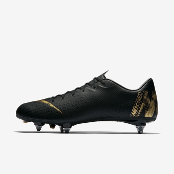 Nike Mercurial Vapor XII Academy SG-PRO - Fodboldstøvler - Sort/Metal Guld | DK-54786